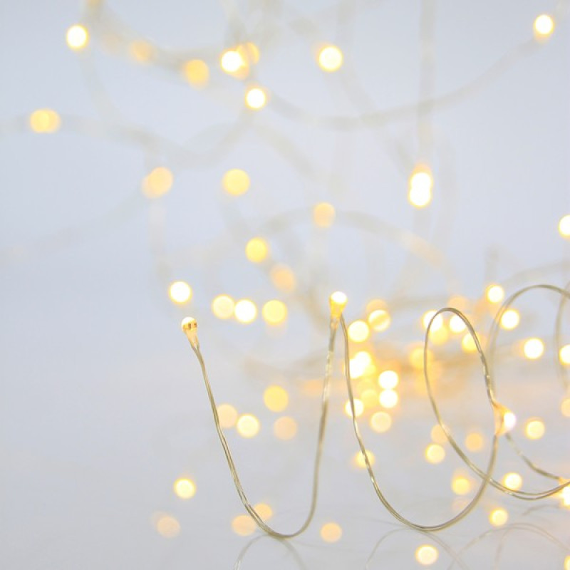 ΣΕΙΡΑ, 300 MINI LED, ΜΕΤΑΣΧΗΜΑΤΙΣΤΗ, ΣΤΑΘΕΡΟ, ΑΣΗΜΙ ΧΑΛΚΙΝΟ ΚΑΛΩΔΙΟ, ΘΕΡΜΟ ΛΕΥΚΟ LED ΑΝΑ 10cm, ΠΡΟΕΚΤΑΣΗ ΠΑΡΟΧΗΣ 5m, ΙΡ44