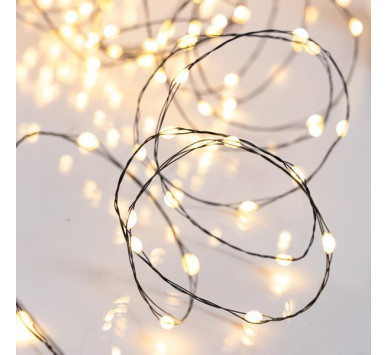 ΣΕΙΡΑ, 320 ΜΕΓΑΛΑ MILKY MINI LED, ADAPTOR, ΣΤΑΘΕΡΟ, ΠΡΑΣΙΝΟ ΧΑΛΚΙΝΟ ΚΑΛΩΔΙΟ, ΘΕΡΜΟ ΛΕΥΚΟ LED ΑΝΑ 5cm, ΠΡΟΕΚΤΑΣΗ ΠΑΡΟΧΗΣ 3m, IP44