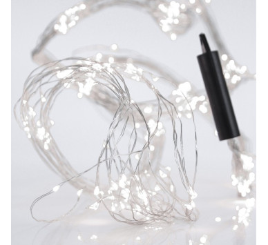 ΧΤΑΠΟΔΙ, 400 MINI LED, ΜΕΤΑΣΧΗΜΑΤΙΣΤΗ, ΑΣΗΜΙ ΧΑΛΚINO KAΛΩΔΙΟ, ΛΕΥΚΟ LED ANA 10cm (16 ΣΕΙΡΕΣ x 25 LED), ΠΡΟΕΚΤΑΣΗ ΠΑΡΟΧΗΣ 5m, ΙΡ44
