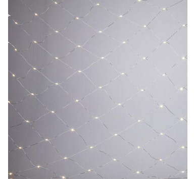 ΔΙΧΤΥ, 150 MINI MILKY LED, 27V ΜΕΤΑΣΧΗΜΑΤΙΣΤΗ, ΣΤΑΘΕΡΟ, ΔΙΑΦΑΝΟ ΠΛΑΚΕ ΧΑΛΚΙΝΟ ΚΑΛΩΔΙΟ, ΘΕΡΜΟ ΛΕΥΚΟ LED (H250 x W200cm), ΠΡΟΕΚΤΑΣΗ ΠΑΡΟΧΗΣ 5m, IP44