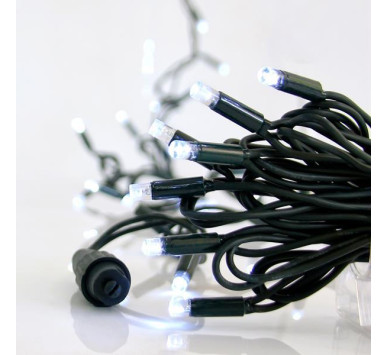 ΣΕΙΡΑ, 100 LED 5mm ΜΕ ΚΑΛΥΜΜΑ, 230V, 3 ΕΠΕΚΤΑΣΕΙΣ ΕΩΣ 9 ΣΕΤ, ΠΡΑΣΙΝΟ ΚΑΟΥΤΣΟΥΚ ΚΑΛΩΔΙΟ, ΛΕΥΚΟ LED ANA 10cm, ΠΡΟΕΚΤΑΣΗ ΠΑΡΟΧΗΣ 1.5cm, ΙΡ65