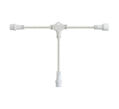 DIY, ΛΕΥΚΟ ΚΑΟΥΤΣΟΥΚ ΚΑΛΩΔΙΟ ΤΥΠΟΥ ΤΑΦ, 3 ΚΟΝΕΚΤΟΡΕΣ, 10cm, IP65