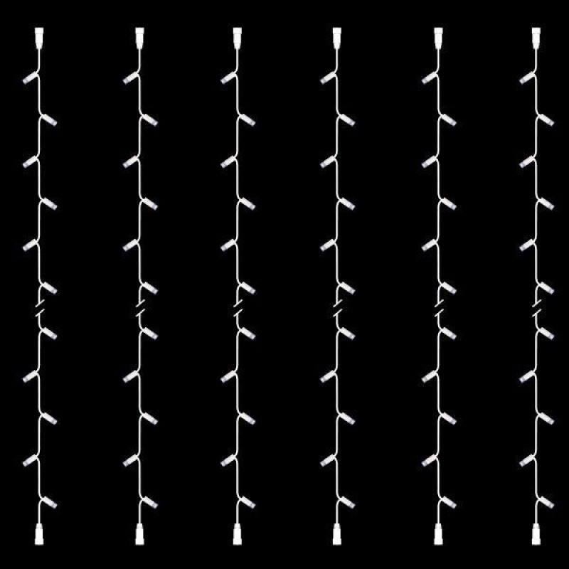 ΣΕΙΡΑ, DIY ΣΕΤ 6 ΤΜΧ, 20 LED, 2 ΕΠΕΚΤΑΣΕΙΣ, ΛΕΥΚΟ ΚΑΟΥΤΣΟΥΚ ΚΑΛΩΔΙΟ, ΛΕΥΚΟ LED ΑΝΑ 10cm, ΙΡ65