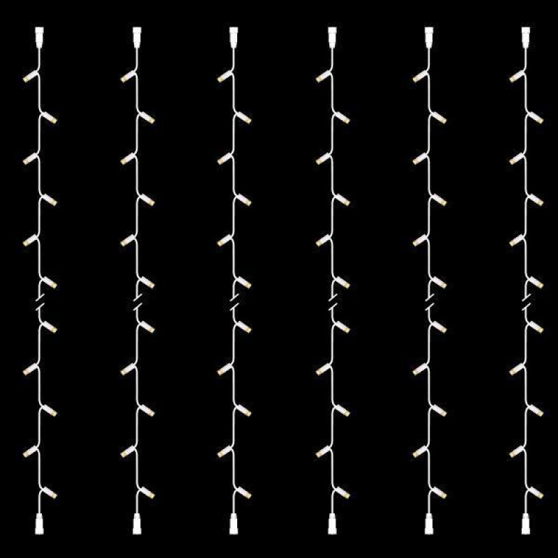 ΣΕΙΡΑ, DIY ΣΕΤ 6 ΤΜΧ, 20 LED, 2 ΕΠΕΚΤΑΣΕΙΣ, ΛΕΥΚΟ ΚΑΟΥΤΣΟΥΚ ΚΑΛΩΔΙΟ, ΘΕΡΜO ΛΕΥΚO LED ΑΝΑ 10cm, ΙΡ65
