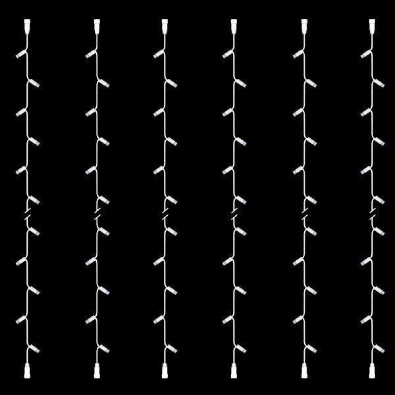 ΣΕΙΡΑ, DIY ΣΕΤ 6 ΤΜΧ, 30 LED, 2 ΕΠΕΚΤΑΣΕΙΣ, ΛΕΥΚΟ ΚΑΟΥΤΣΟΥΚ ΚΑΛΩΔΙΟ, ΛΕΥΚO LED ΑΝΑ 10cm, ΙΡ65