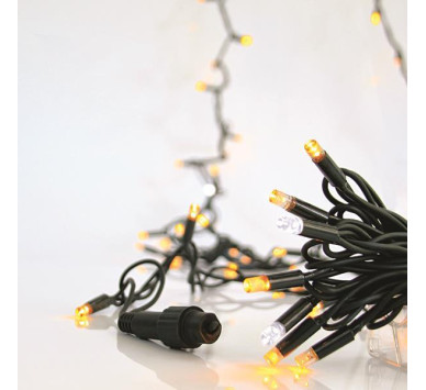 ΣΕΙΡΑ, 100 LED 5mm, 230V, 3 ΕΠΕΚΤΑΣΕΙΣ ΕΩΣ 9 ΣΕΤ, 90 ΘΕΡΜΑ ΛΕΥΚΑ LED KAI 10 ΛΕΥΚΑ FLASH LED ANA 10cm, ΠΡΑΣΙΝΟ ΚΑΟΥΤΣΟΥΚ ΚΑΛΩΔΙΟ, ΠΡΟΕΚΤΑΣΗ ΠΑΡΟΧΗΣ 1.5m, ΙΡ65
