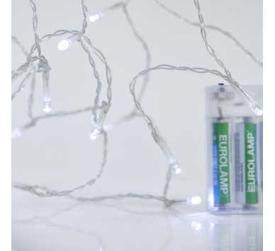 ΣΕΙΡΑ, 20 LED 5mm, ΜΠΑΤΑΡΙΑΣ 3xAA, ΔΙΑΦΑΝΟ PVC ΚΑΛΩΔΙΟ, ΛΕΥΚΟ LED ΑΝΑ 10cm, ΠΡΟΕΚΤΑΣΗ ΠΑΡΟΧΗΣ 50cm, IP20