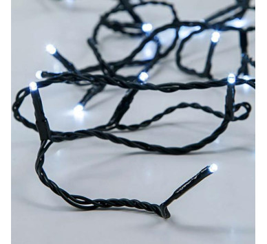 ΣΕΙΡΑ, 50 LED 5mm, ΜΠΑΤΑΡΙΑΣ 3xAA, ΠΡΑΣΙΝΟ PVC ΚΑΛΩΔΙΟ, ΛΕΥΚΟ LED ΑΝΑ 10cm, ΠΡΟΕΚΤΑΣΗ ΠΑΡΟΧΗΣ 50cm, IP20