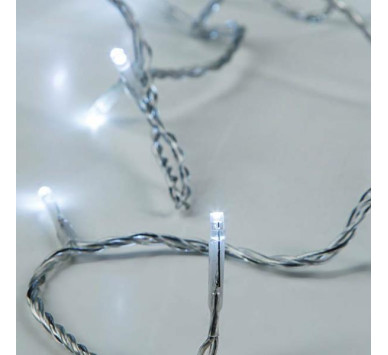 ΣΕΙΡΑ, 50 LED 5mm, ΜΠΑΤΑΡΙΑΣ 3xAA, ΔΙΑΦΑΝΟ PVC ΚΑΛΩΔΙΟ, ΛΕΥΚΟ LED ΑΝΑ 10cm, ΠΡΟΕΚΤΑΣΗ ΠΑΡΟΧΗΣ 50cm, IP20