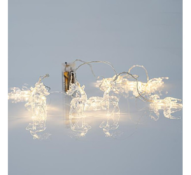 ΣΕΙΡΑ, 10 LED 5mm, ΑΚΡΥΛΙΚΑ ΤΑΡΑΝΔΑΚΙΑ, ΜΠΑΤΑΡΙΑΣ 2xAA, ΔΙΑΦΑΝΟ PVC ΚΑΛΩΔΙΟ, ΘΕΡΜΟ ΛΕΥΚΟ LED ANA 15cm, ΠΡΟΕΚΤΑΣΗ ΠΑΡΟΧΗΣ 50cm, IP20