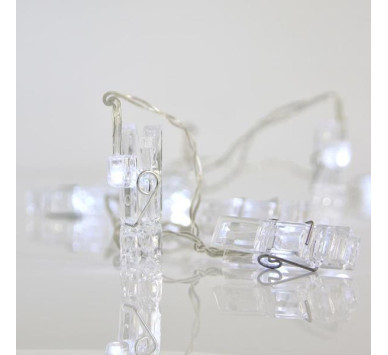 ΣΕΙΡΑ ΜΠΑΤΑΡΙΑΣ, 10 LED 5mm, ΛΕΥΚΑ ΜΕ ΠΛΑΣΤΙΚΑ ΜΑΝΤΑΛΑΚΙΑ, ΠΡΟΕΚΤΑΣΗ ΠΑΡΟΧΗΣ 50cm, ΑΝΑ 15cm, IP20