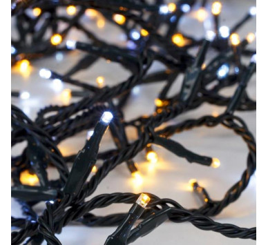 ΣΕΙΡΑ, 200 LED 3mm, 31V ΜΕΤΑΣΧΗΜΑΤΙΣΤΗ, 4 ΕΠΕΚΤΑΣΕΙΣ ΕΩΣ 3 ΣΕΤ, ΠΡΑΣΙΝΟ PVC ΚΑΛΩΔΙΟ, ΛΕΥΚΟ & ΘΕΡΜΟ ΛΕΥΚΟ LED (ΕΝΑΛΛΑΞ) ANA 5cm, ΠΡΟΕΚΤΑΣΗ ΠΑΡΟΧΗΣ 3m, ΙΡ44