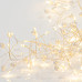 CLUSTER 2m, 120 MINI LED, ΠΕΡΛΕΣ, ΜΠΑΤΑΡΙΑΣ 3xAA, ΑΣΗΜΙ ΧΑΛΚΙΝΟ ΚΑΛΩΔΙΟ, ΘΕΡΜΟ ΛΕΥΚΟ LED, ΠΡΟΕΚΤΑΣΗ ΠΑΡΟΧΗΣ 50cm, IP20