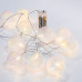 ΣΕΙΡΑ, 10 LED 5mm, ΔΙΑΦΑΝΕΣ ΙΡΙΔΙΖΟΥΣΕΣ ΑΝΑΓΛΥΦΕΣ ΜΠΑΛΕΣ, ΜΠΑΤΑΡΙΑΣ 2xAA, ΔΙΑΦΑΝΟ PVC ΚΑΛΩΔΙΟ, ΘΕΡΜΟ ΛΕΥΚΟ LED ΑΝΑ 15cm, ΠΡΟΕΚΤΑΣΗ ΠΑΡΟΧΗΣ 30cm, IP20