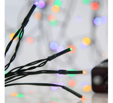 ΣΕΙΡΑ, 180 LED 3mm, 31V ΜΕΤΑΣΧΗΜΑΤΙΣΤΗ, 8 ΠΡΟΓΡΑΜΜΑΤΑ & ΜΝΗΜΗ, ΠΡΑΣΙΝΟ PVC ΚΑΛΩΔΙΟ, ΧΡΩΜΑΤΙΣΤΟ LED ΑΝΑ 5cm, ΠΡΟΕΚΤΑΣΗ ΠΑΡΟΧΗΣ 3m, ΙΡ44