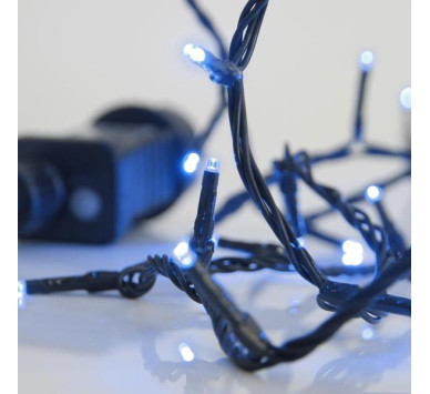 ΣΕΙΡΑ, 240 LED 3mm, 31V ΜΕΤΑΣΧΗΜΑΤΙΣΤΗ, 8 ΠΡΟΓΡΑΜΜΑΤΑ & ΜΝΗΜΗ, ΠΡΑΣΙΝΟ PVC ΚΑΛΩΔΙΟ, ΜΠΛΕ LED ΑΝΑ 5cm, ΠΡΟΕΚΤΑΣΗ ΠΑΡΟΧΗΣ 3m, ΙΡ44