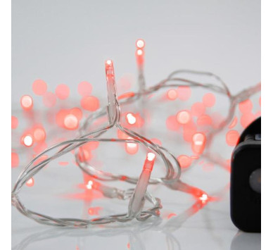 ΣΕΙΡΑ, 240 LED 3mm, 31V ΜΕΤΑΣΧΗΜΑΤΙΣΤΗ, 8 ΠΡΟΓΡΑΜΜΑΤΑ & ΜΝΗΜΗ, ΔΙΑΦΑΝΟ PVC ΚΑΛΩΔΙΟ, ΚΟΚΚΙΝΟ LED ΑΝΑ 5cm, ΠΡΟΕΚΤΑΣΗ ΠΑΡΟΧΗΣ 3m, ΙΡ44