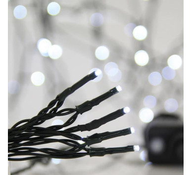 ΣΕΙΡΑ, 700 LED 3mm, 31V ΜΕΤΑΣΧΗΜΑΤΙΣΤΗ, 8 ΠΡΟΓΡΑΜΜΑΤΑ & ΜΝΗΜΗ, ΠΡΑΣΙΝΟ PVC ΚΑΛΩΔΙΟ, ΛΕΥΚΟ LED ΑΝΑ 5cm, ΠΡΟΕΚΤΑΣΗ ΠΑΡΟΧΗΣ 3m, ΙΡ44