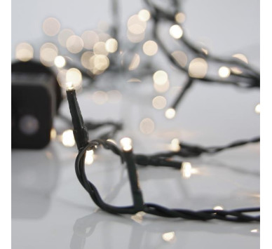 ΣΕΙΡΑ, 700 LED 3mm, 31V ΜΕΤΑΣΧΗΜΑΤΙΣΤΗ, 8 ΠΡΟΓΡΑΜΜΑΤΑ & ΜΝΗΜΗ, ΠΡΑΣΙΝΟ PVC ΚΑΛΩΔΙΟ, ΑΠΑΛΟ ΛΕΥΚΟ LED ΑΝΑ 5cm, ΠΡΟΕΚΤΑΣΗ ΠΑΡΟΧΗΣ 3m, ΙΡ44