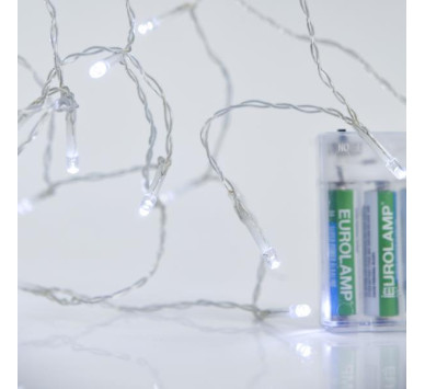 ΣΕΙΡΑ, 20 LED 5mm, ΜΠΑΤΑΡΙΑΣ 3xAA, ΧΡΟΝΟΔΙΑΚΟΠΤΗΣ, ΔΙΑΦΑΝΟ PVC ΚΑΛΩΔΙΟ, ΛΕΥΚΟ LED ΑΝΑ 10cm, ΠΡΟΕΚΤΑΣΗ ΠΑΡΟΧΗΣ 50cm, IP20