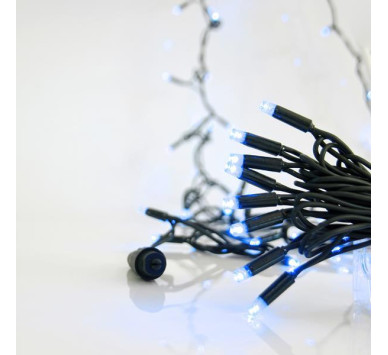 ΣΕΙΡΑ, 50 LED 5mm, ΜΠΑΤΑΡΙΑΣ 3xAA, ΧΡΟΝΟΔΙΑΚΟΠΤΗΣ, ΔΙΑΦΑΝΟ PVC ΚΑΛΩΔΙΟ, ΘΕΡΜΟ ΛΕΥΚΟ LED ΑΝΑ 10cm, ΠΡΟΕΚΤΑΣΗ ΠΑΡΟΧΗΣ 50cm, IP20