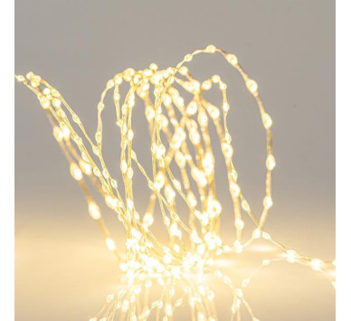 ΣΕΙΡΑ, 300 MINI LED, ΜΕΤΑΣΧΗΜΑΤΙΣΤΗ, ΤΗΛΕΧΕΙΡΙΣΤΗΡΙΟ (ON/OFF, TIMER, DIMMER), ΑΣΗΜΙ ΧΑΛΚΙΝΟ ΚΑΛΩΔΙΟ, ΘΕΡΜΟ ΛΕΥΚΟ LED ANA 1,5cm, ΠΡΟΕΚΤΑΣΗ ΠΑΡΟΧΗΣ 3m, ΙΡ44