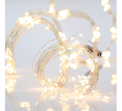 ΧΤΑΠΟΔΙ, 200 ΜΙΝΙ LED, ΜΕΤΑΣΧΗΜΑΤΙΣΤΗ, ΣΤΑΘΕΡΟ, ΑΣΗΜΙ ΧΑΛΚΙΝΟ ΚΑΛΩΔΙΟ, ΘΕΡΜΟ ΛΕΥΚΟ LED ANA 10cm (10 LINES x 20 LED), ΠΡΟΕΚΤΑΣΗ ΠΑΡΟΧΗΣ 5m, ΙΡ44