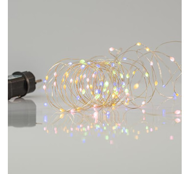 ΣΕΙΡΑ, 100 ELECTRODELESS ΜΙΝΙ LED, ΜΕΤΑΣΧΗΜΑΤΙΣΤΗ, 11 ΠΡΟΓΡΑΜΜΑΤΑ, ΑΣΗΜΙ ΧΑΛΚΙΝΟ ΚΑΛΩΔΙΟ, ΘΕΡΜΟ ΛΕΥΚΟ & ΧΡΩΜΑΤΙΣΤΟ OPAL LED ANA 10cm, ΠΡΟΕΚΤΑΣΗ ΠΑΡΟΧΗΣ 5m, ΙΡ44