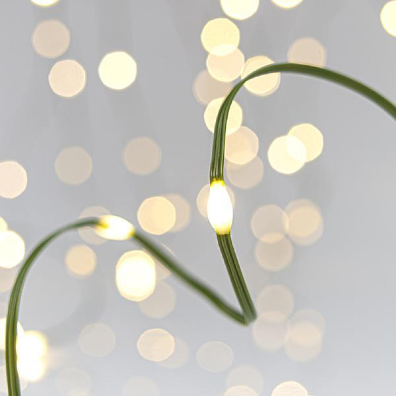 ΣΕΙΡΑ, 200 MINI LED, ΜΕΤΑΣΧΗΜΑΤΙΣΤΗ, 8 ΠΡΟΓΡΑΜΜΑΤΑ & ΜΝΗΜΗ, ΠΡΑΣΙΝΟ ΠΛΑΚΕ ΧΑΛΚΙΝΟ ΚΑΛΩΔΙΟ, DAYLIGHT LED ΑΝΑ 5cm, ΠΡΟΕΚΤΑΣΗ ΠΑΡΟΧΗΣ 5m, IP44