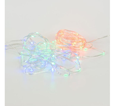 ΣΕΙΡΑ, 100 SMART MINI LED, USB, ΔΙΑΧΕΙΡΙΣΗ ΜΕΣΩ ΕΦΑΡΜΟΓΗΣ, ΤΗΛΕΧΕΙΡΙΣΤΗΡΙΟ, ΔΙΑΦΑΝΟ ΠΛΑΚΕ ΧΑΛΚΙΝΟ ΚΑΛΩΔΙΟ, RGB LED ΑΝΑ 10cm, ΠΡΟΕΚΤΑΣΗ ΠΑΡΟΧΗΣ 2m, IP20