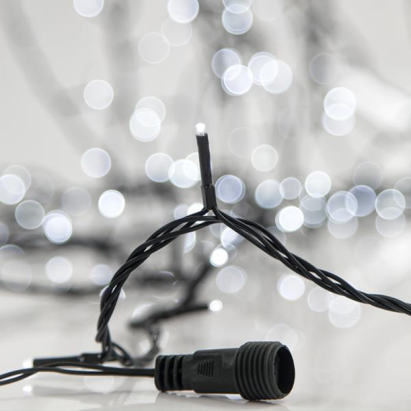 ΣΕΙΡΑ, 280 LED 3mm, 31V, 8 ΠΡΟΓΡΑΜΜΑΤΑ, 2 ΕΠΕΚΤΑΣΕΙΣ ΕΩΣ 5 ΣΕΤ, ΠΡΑΣΙΝΟ PVC ΚΑΛΩΔΙΟ, ΛΕΥΚΟ LED ANA 7.5cm, ΙΡ44 (ΧΩΡΙΣ ΜΕΤΑΣΧΗΜΑΤΙΣΤΗ, ΧΩΡΙΣ ΠΡΟΕΚΤΑΣΗ ΠΑΡΟΧΗΣ)