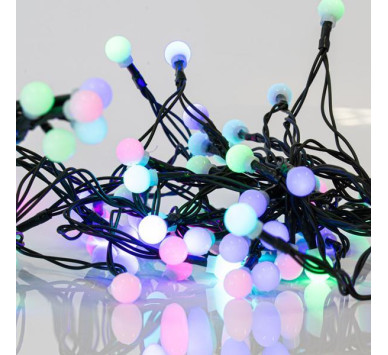 ΣΕΙΡΑ, 80 LED 5mm, 4.5V ΜΕΤΑΣΧΗΜΑΤΙΣΤΗ, ΛΕΥΚΕΣ ΜΠΑΛΕΣ Φ1.20cm, ΣΤΑΘΕΡΟ, ΠΡΑΣΙΝΟ PVC ΚΑΛΩΔΙΟ, ΧΡΩΜΑΤΙΣΤΟ LED ΑΝΑ 10cm, ΠΡΟΕΚΤΑΣΗ ΠΑΡΟΧΗΣ 3m, IP44