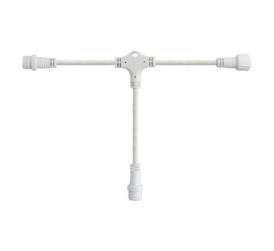 DIY, ΛΕΥΚΟ ΚΑΟΥΤΣΟΥΚ ΚΑΛΩΔΙΟ ΤΥΠΟΥ ΤΑΦ, 3 ΚΟΝΕΚΤΟΡΕΣ, 10cm, IP65