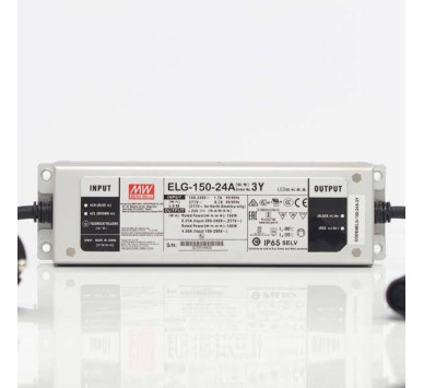 24V ΜΕΤΑΣΧΗΜΑΤΙΣΤΗΣ, 150W, ΠΡΑΣΙΝΟ ΚΑΟΥΤΣΟΥΚ ΚΑΛΩΔΙΟ, ΚΑΛΩΔΙΟ ΠΑΡΟΧΗΣ 3m, IP65