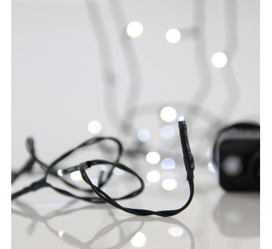 ΣΕΙΡΑ, 50 LED 3mm, 4.5V ΜΕΤΑΣΧΗΜΑΤΙΣΤΗ, 8 ΠΡΟΓΡΑΜΜΑΤΑ & ΜΝΗΜΗ, ΠΡΑΣΙΝΟ PVC ΚΑΛΩΔΙΟ, ΛΕΥΚΟ LED ΑΝΑ 5cm, ΠΡΟΕΚΤΑΣΗ ΠΑΡΟΧΗΣ 3m, IP44
