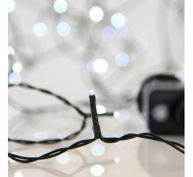 ΣΕΙΡΑ, 240 LED 3mm, 31V ΜΕΤΑΣΧΗΜΑΤΙΣΤΗ, 8 ΠΡΟΓΡΑΜΜΑΤΑ & ΜΝΗΜΗ, ΠΡΑΣΙΝΟ PVC ΚΑΛΩΔΙΟ, ΛΕΥΚΟ LED ΑΝΑ 5cm, ΠΡΟΕΚΤΑΣΗ ΠΑΡΟΧΗΣ 3m, ΙΡ44