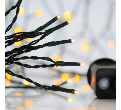 ΣΕΙΡΑ, 300 LED 3mm, 31V ΜΕΤΑΣΧΗΜΑΤΙΣΤΗ, 8 ΠΡΟΓΡΑΜΜΑΤΑ & ΜΝΗΜΗ, ΠΡΑΣΙΝΟ PVC ΚΑΛΩΔΙΟ, ΘΕΡΜΟ ΛΕΥΚΟ LED ΑΝΑ 5cm, ΠΡΟΕΚΤΑΣΗ ΠΑΡΟΧΗΣ 3m, ΙΡ44