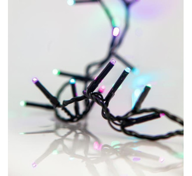 ΣΕΙΡΑ, 300 LED 3mm, 31 ΜΕΤΑΣΧΗΜΑΤΙΣΤΗ, 8 ΠΡΟΓΡΑΜΜΑΤΑ & ΜΝΗΜΗ, ΠΡΑΣΙΝΟ PVC ΚΑΛΩΔΙΟ, OΠΑΛ ΧΡΩΜΑΤΙΣΤΟ LED ΑΝΑ 5cm, ΠΡΟΕΚΤΑΣΗ ΠΑΡΟΧΗΣ 3m, IP45