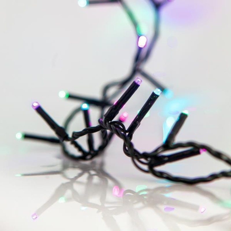 ΣΕΙΡΑ, 300 LED 3mm, 31 ΜΕΤΑΣΧΗΜΑΤΙΣΤΗ, 8 ΠΡΟΓΡΑΜΜΑΤΑ & ΜΝΗΜΗ, ΠΡΑΣΙΝΟ PVC ΚΑΛΩΔΙΟ, OΠΑΛ ΧΡΩΜΑΤΙΣΤΟ LED ΑΝΑ 5cm, ΠΡΟΕΚΤΑΣΗ ΠΑΡΟΧΗΣ 3m, IP45