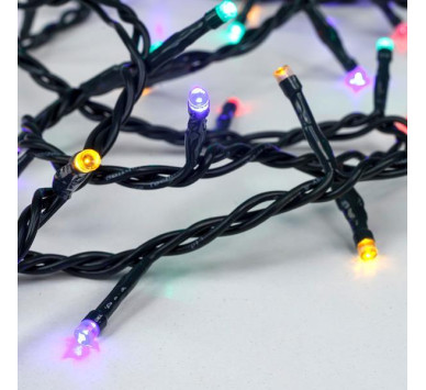 ΣΕΙΡΑ, 300 LED 3mm, 31V ΜΕΤΑΣΧΗΜΑΤΙΣΤΗ, 8 ΠΡΟΓΡΑΜΜΑΤΑ & ΜΝΗΜΗ, ΠΡΑΣΙΝΟ PVC ΚΑΛΩΔΙΟ, ΧΡΩΜΑΤΙΣΤΑ LED ΑΝΑ 5cm, ΠΡΟΕΚΤΑΣΗ ΠΑΡΟΧΗΣ 3m, IP44