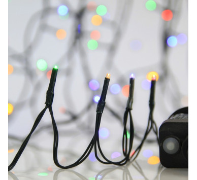 ΣΕΙΡΑ, 400 LED 3mm, 31V ΜΕΤΑΣΧΗΜΑΤΙΣΤΗ, 8 ΠΡΟΓΡΑΜΜΑΤΑ & ΜΝΗΜΗ, ΠΡΑΣΙΝΟ PVC ΚΑΛΩΔΙΟ, ΧΡΩΜΑΤΙΣΤΟ LED ΑΝΑ 5cm, ΠΡΟΕΚΤΑΣΗ ΠΑΡΟΧΗΣ 3m, ΙΡ44