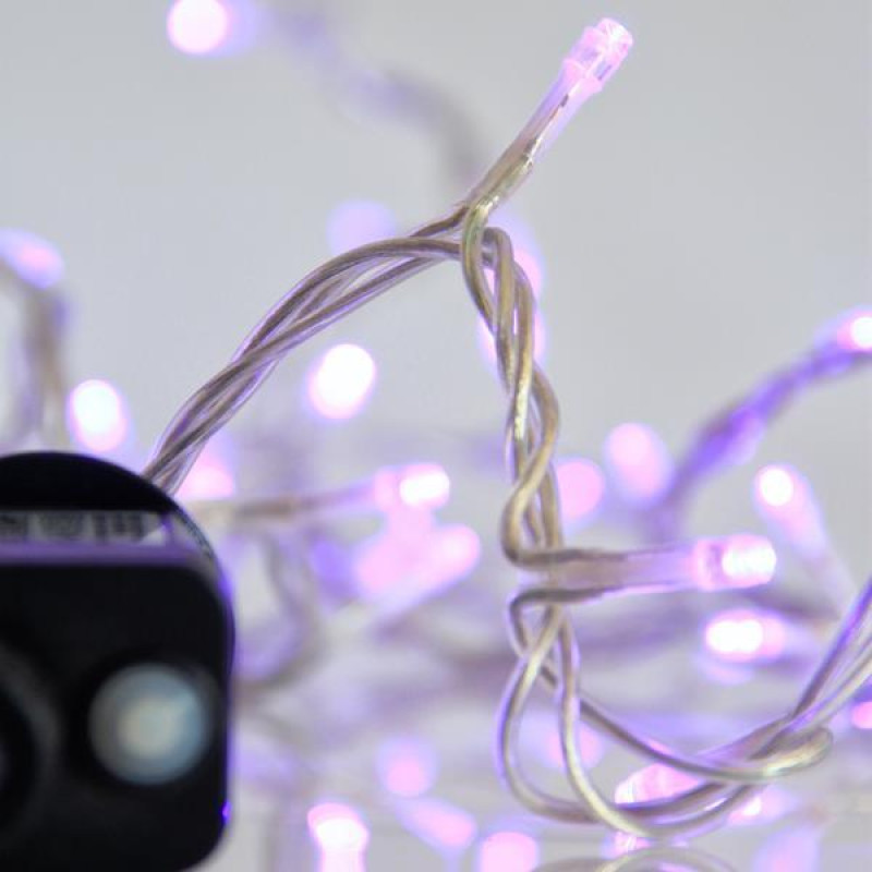 ΣΕΙΡΑ, 240 LED 3mm, 31V ΜΕΤΑΣΧΗΜΑΤΙΣΤΗ, 8 ΠΡΟΓΡΑΜΜΑΤΑ & ΜΝΗΜΗ, ΔΙΑΦΑΝΟ PVC ΚΑΛΩΔΙΟ, ΜΩΒ LED ΑΝΑ 5cm, ΠΡΟΕΚΤΑΣΗ ΠΑΡΟΧΗΣ 3m, ΙΡ44
