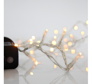 ΣΕΙΡΑ, 700 LED 3mm, 31V ΜΕΤΑΣΧΗΜΑΤΙΣΤΗ, 8 ΠΡΟΓΡΑΜΜΑΤΑ & ΜΝΗΜΗ, ΔΙΑΦΑΝΟ PVC ΚΑΛΩΔΙΟ, ΘΕΡΜΟ ΛΕΥΚΟ LED ΑΝΑ 5cm, ΠΡΟΕΚΤΑΣΗ ΠΑΡΟΧΗΣ 3m, ΙΡ44