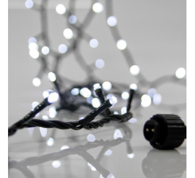 ΣΕΙΡΑ, 100 LED 3mm, 31V ΜΕΤΑΣΧΗΜΑΤΙΣΤΗ, 4 ΕΠΕΚΤΑΣΕΙΣ ΕΩΣ 3 ΣΕΤ, ΠΡΑΣΙΝΟ PVC ΚΑΛΩΔΙΟ, ΛΕΥΚΟ LED ANA 5cm, ΠΡΟΕΚΤΑΣΗ ΠΑΡΟΧΗΣ 3m, ΙΡ44