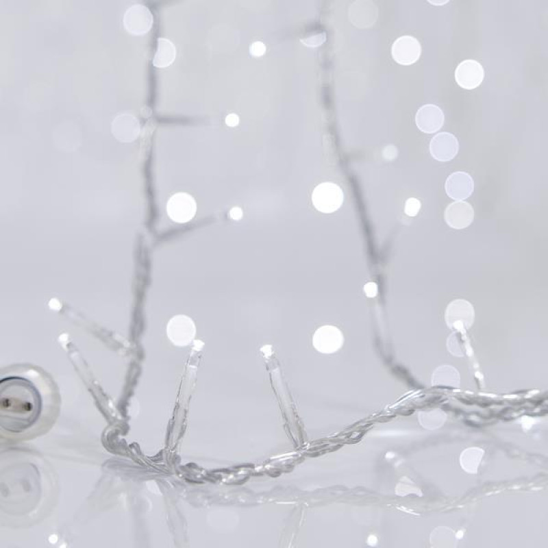 ΣΕΙΡΑ, 300 LED 3mm, 31V ΜΕΤΑΣΧΗΜΑΤΙΣΤΗ, 4 ΕΠΕΚΤΑΣΕΙΣ ΕΩΣ 3 ΣΕΤ, ΔΙΑΦΑΝΟ PVC ΚΑΛΩΔΙΟ, ΛΕΥΚΟ LED ΑΝΑ 5cm, ΠΡΟΕΚΤΑΣΗ ΠΑΡΟΧΗΣ 3m, ΙΡ44