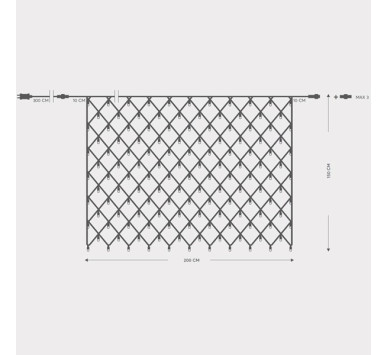 ΔΙΧΤΥ, 240 LED 3mm, 36V ΜΕΤΑΣΧΗΜΑΤΙΣΤΗ, 4 ΕΠΕΚΤΑΣΕΙΣ ΕΩΣ 3 ΣΕΤ, ΠΡΑΣΙΝΟ PVC ΚΑΛΩΔΙΟ, ΛΕΥΚΟ LED (H150 x W200cm), ΠΡΟΕΚΤΑΣΗ ΠΑΡΟΧΗΣ 3m, IP44