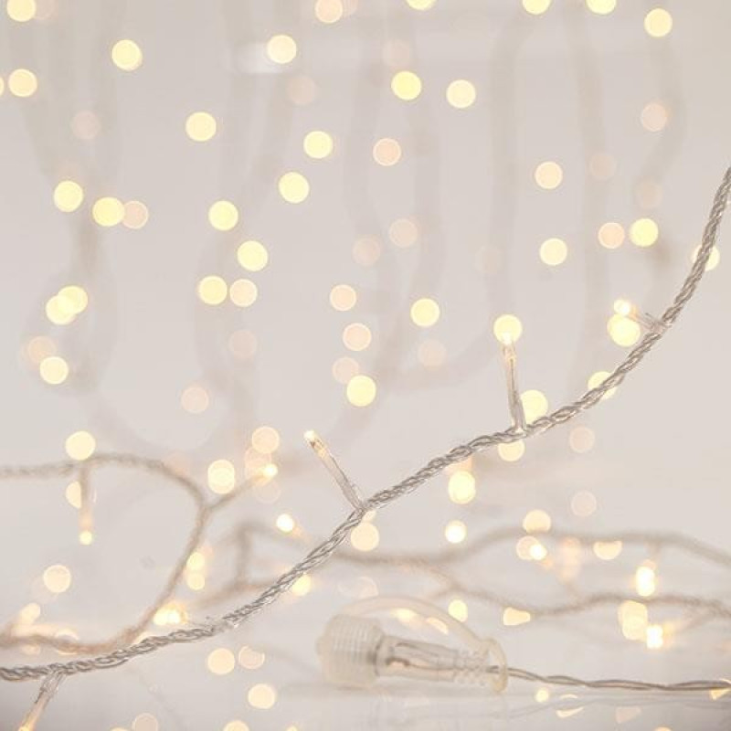 ΣΕΙΡΑ, 180 LED 3mm, 2 ΕΠΕΚΤΑΣΕΙΣ ΕΩΣ 6 ΣΕΤ, ΔΙΑΦΑΝΟ PVC ΚΑΛΩΔΙΟ, ΘΕΡΜΟ ΛΕΥΚΟ LED ANA 7.5cm, ΙΡ44 (ΧΩΡΙΣ ΜΕΤΑΣΧΗΜΑΤΙΣΤΗ, XΩΡΙΣ ΠΡΟΕΚΤΑΣΗ ΠΑΡΟΧΗΣ)