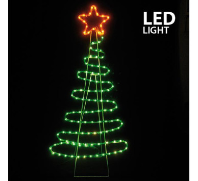 ΔΕΝΤΡΟ, 5m LED ΦΩΤΟΣΩΛΗΝΑΣ, ΜΟΝΟΚΑΝΑΛΟΣ, ΜΕ ΠΡΟΓΡΑΜΜΑ, ΠΡΑΣΙΝΟ - ΠΟΡΤΟΚΑΛΙ, 112x51cm, IP44