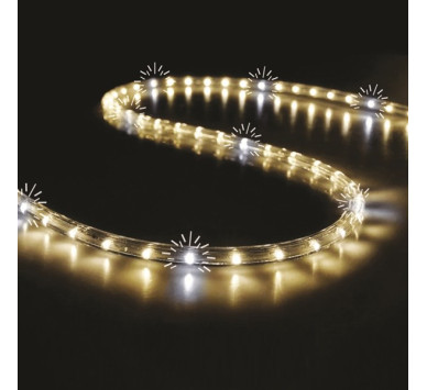 ΦΩΤ/ΝΑ LED, ΜΟΝ/ΛΗ, ΘΕΡΜΗ ΛΕΥΚΗ, 50m, ΜΕ 30 LED ΑΝΑ ΜΕΤΡΟ ΚΑΙ 6 ΛΕΥΚΑ FLASH LED, ΜΕ ΑΝΤΙΗΛΙΑΚΗ ΠΡΟΣΤΑΣΙΑ, ΚΟΠΗ ΑΝΑ ΜΕΤΡΟ, IP65