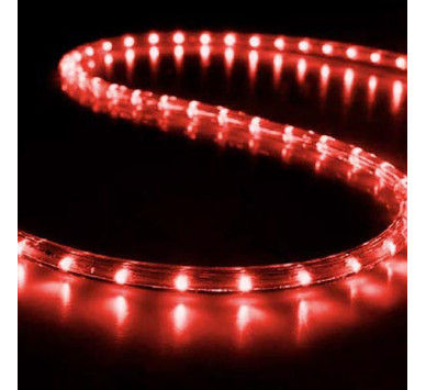 ΦΩΤ/ΝΑ LED, ΜΟΝ/ΛΗ, ΚΟΚΚΙΝΗ, 50m, ΜΕ 30 LED ΑΝΑ ΜΕΤΡΟ ΚΑΙ 6 ΛΕΥΚΑ FLASH LED, ΜΕ ΑΝΤΙΗΛΙΑΚΗ ΠΡΟΣΤΑΣΙΑ, ΚΟΠΗ ΑΝΑ ΜΕΤΡΟ, IP65